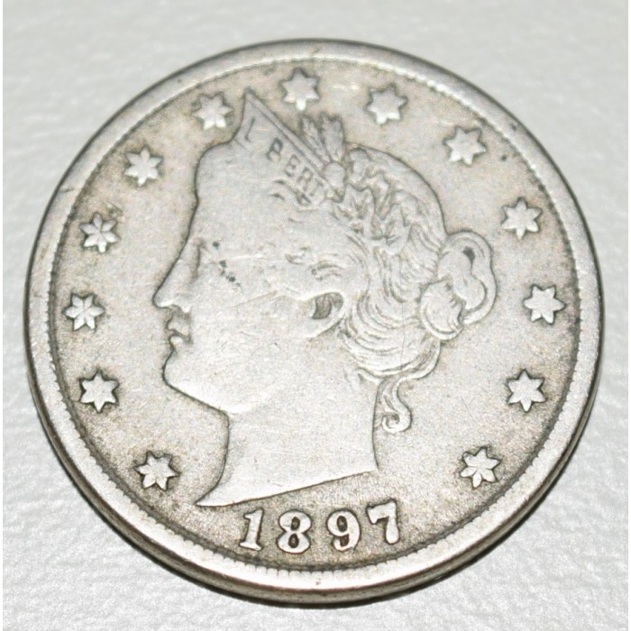 EE.UU KM112, 5 Centavos 1897