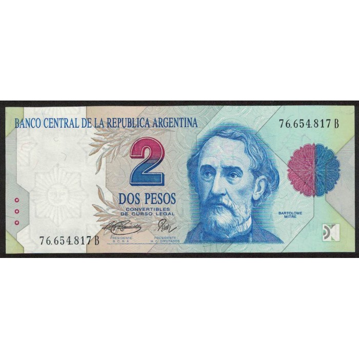 B3017 2 Pesos Convertibles B 1995 UNC