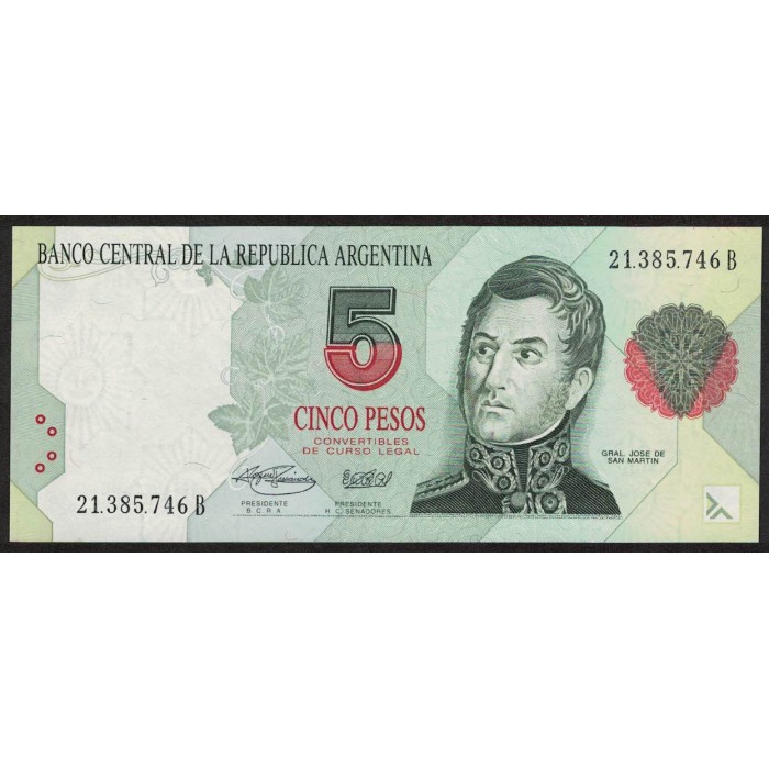 B3030 5 Pesos Convertibles B 1995 UNC