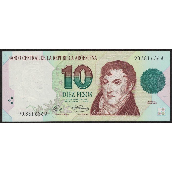 B3038 10 Pesos Convertibles A 1993 UNC