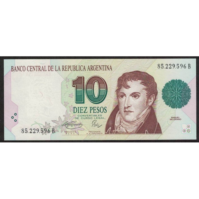 B3042 10 Pesos Convertibles B 1994 UNC