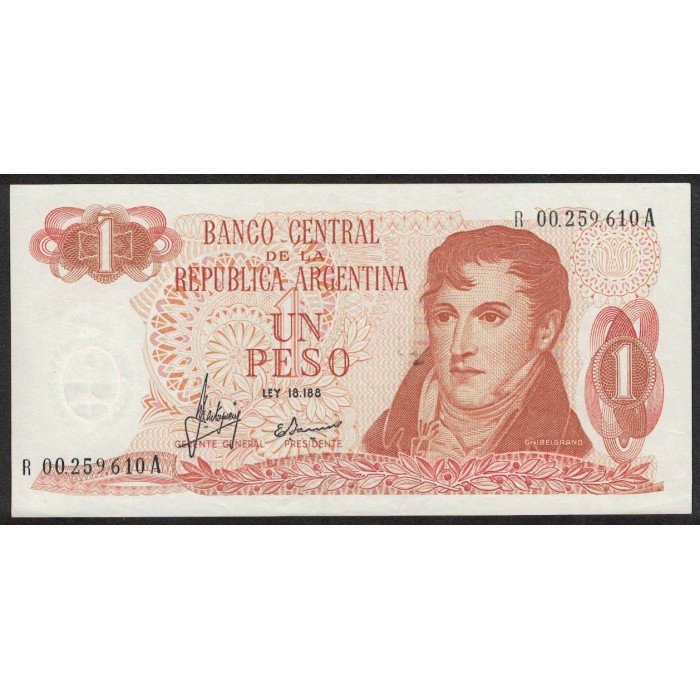 B2304 REPOSICION 1 Peso 1970/71 UNC