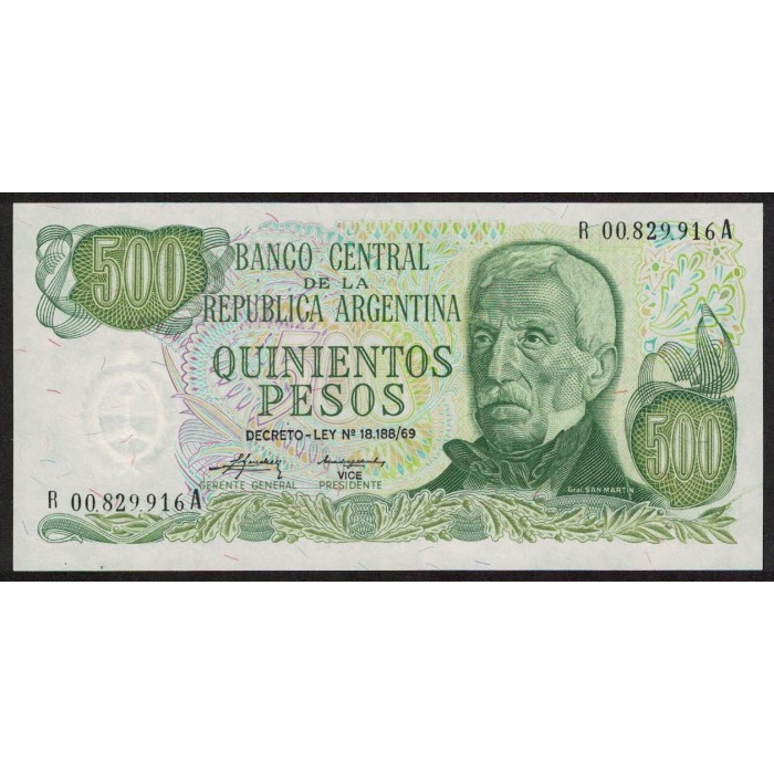 B2420 REPOSICION 500 Pesos 1975 UNC