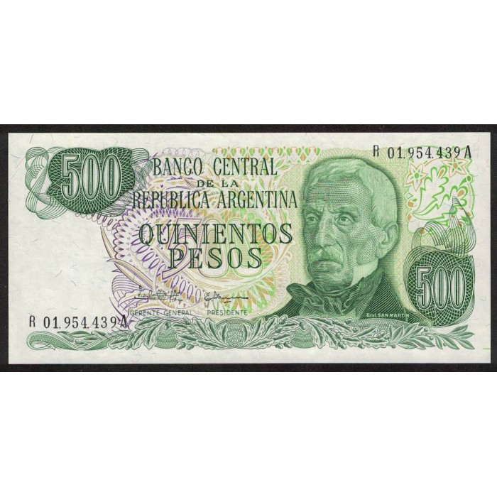 B2434 REPOSICION 500 Pesos 1982 UNC