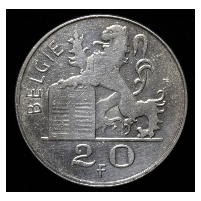 Belgica 20 Francos 1953 KM140.1