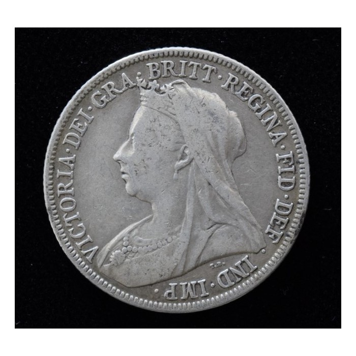 Inglaterra 1 Shilling 1898 KM780 Ag