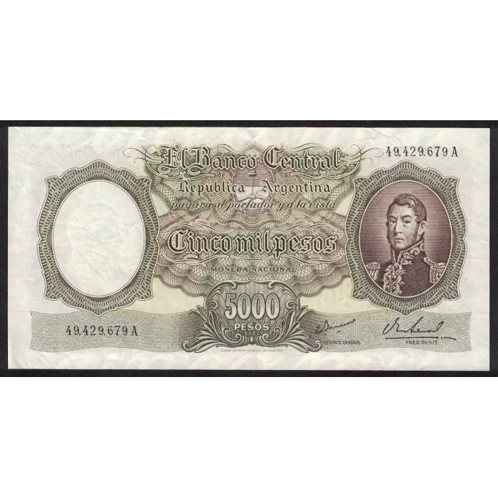 B2182 5000 Pesos A 1968