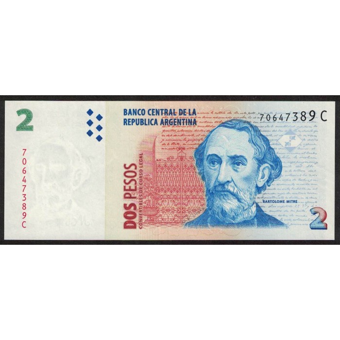 B3206 2 Pesos C/Leyenda C 2000 UNC