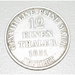 Hannover Alemania 1/12 Thaler 1851B