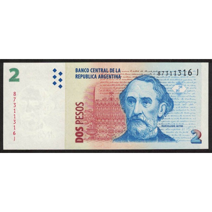 B3237 2 Pesos J 2009 UNC