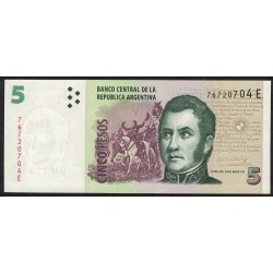 B3324 5 Pesos E 2010 UNC
