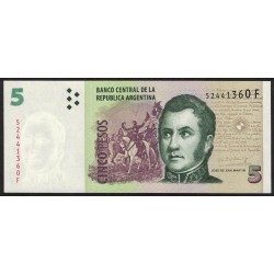 B3325 5 Pesos F 2010 UNC