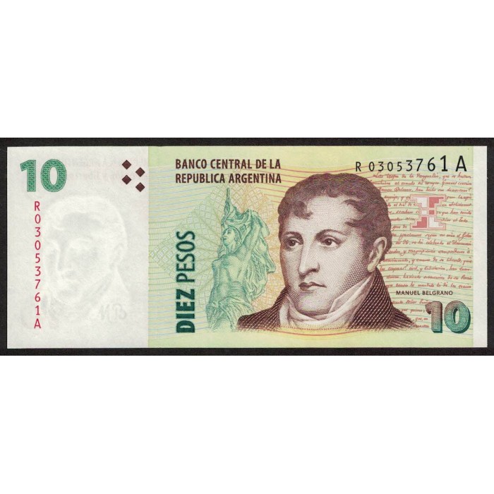 B3428 REPOSICION 10 Pesos 2006/2007 UNC