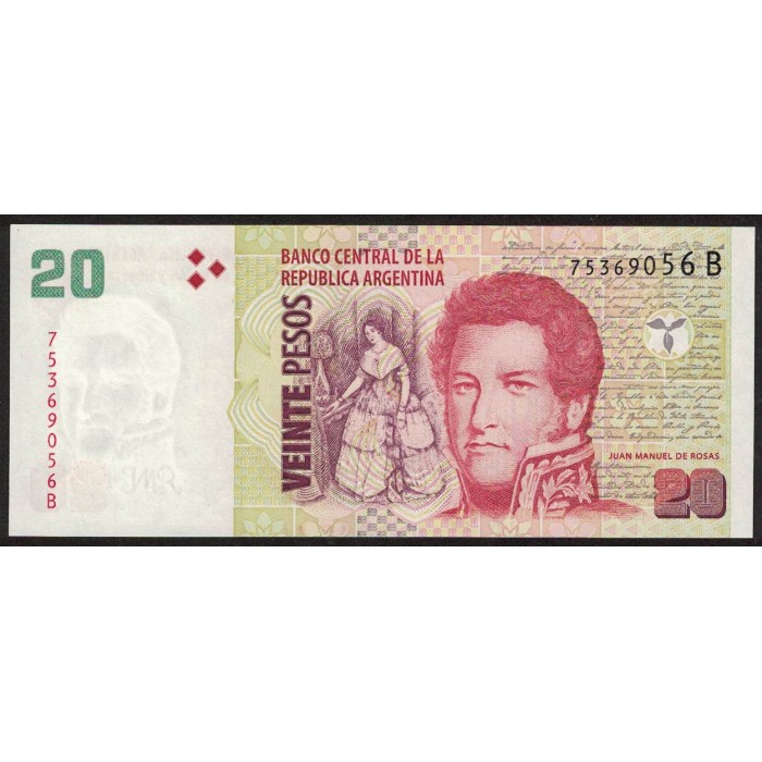 B3516 20 Pesos B 2005 UNC