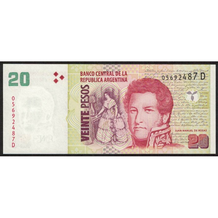 B3520 20 Pesos D 2008 UNC