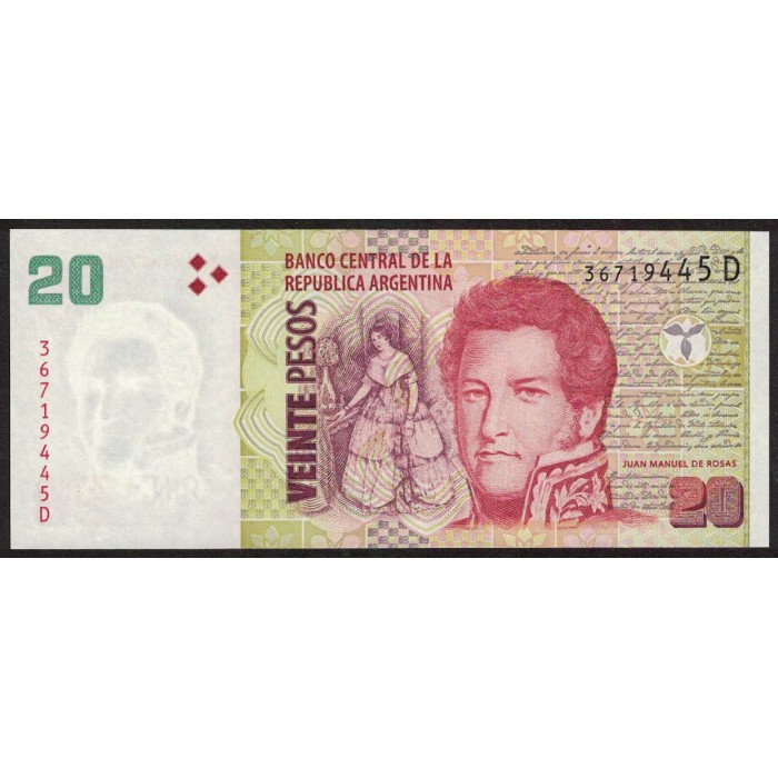 B3523 20 Pesos D 2010 UNC
