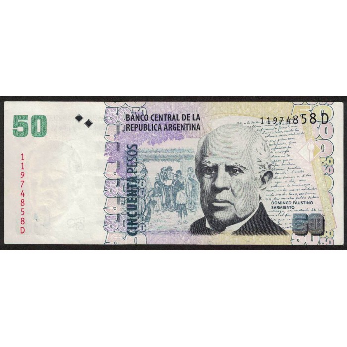 B3622 50 Pesos D 2010 EXC+