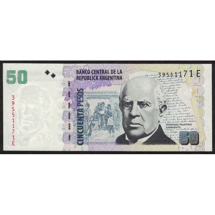 B3625 50 Pesos E 2011 UNC