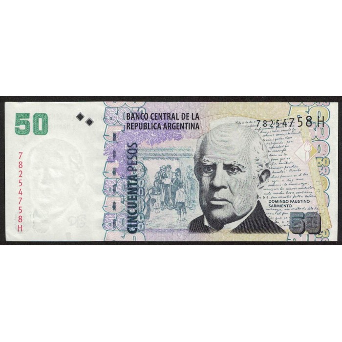 B3634 50 Pesos H 2014 EXC