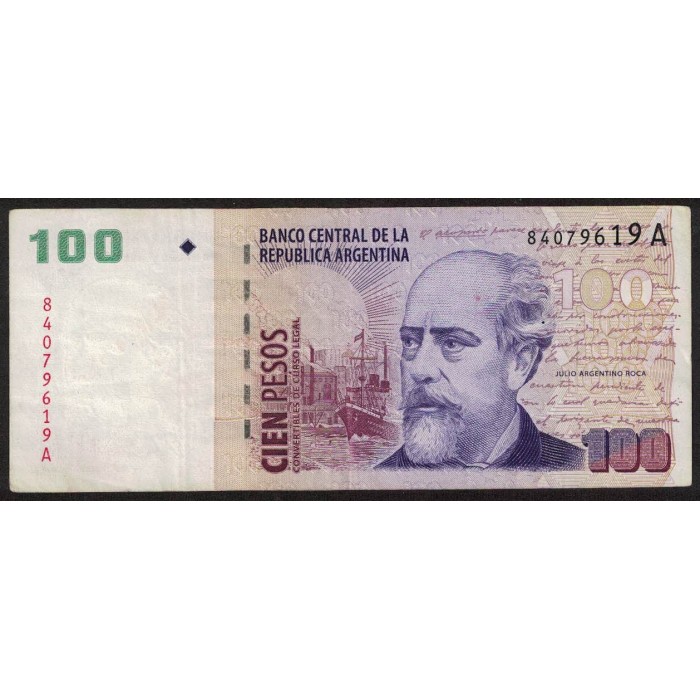 B3705 100 Pesos A 2001 MB