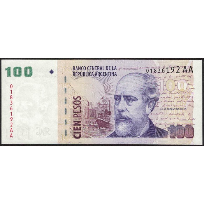 B3758 100 Pesos AA 2013 UNC