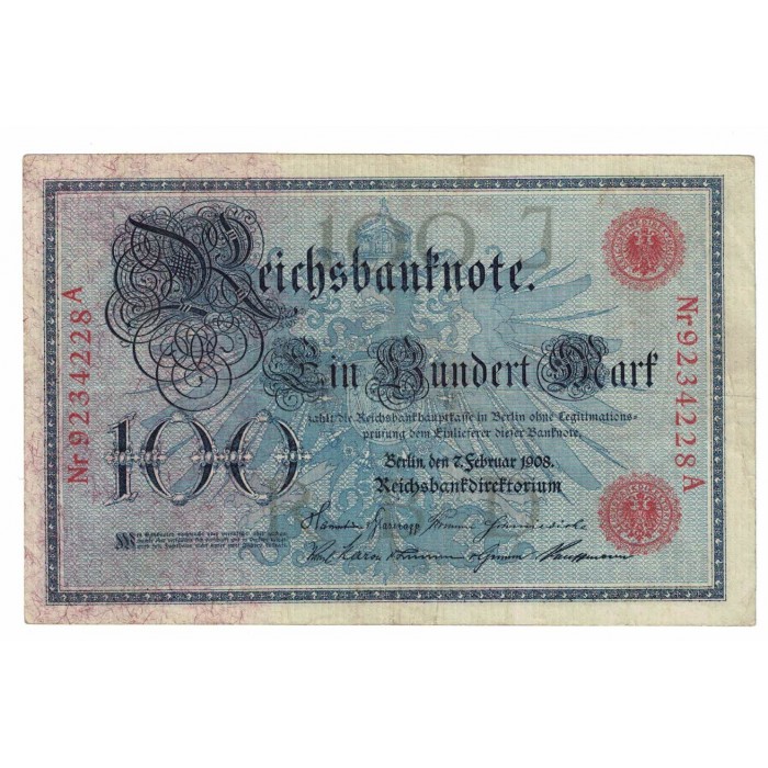 P33A Alemania 100 Marcos 1908