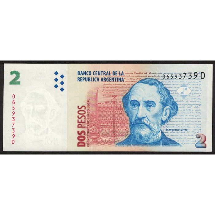 B3209 2 Pesos C/Leyenda D 2001 UNC