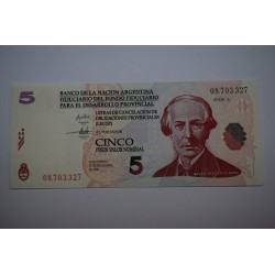 Bono C-202 Lecop 5 Pesos UNC
