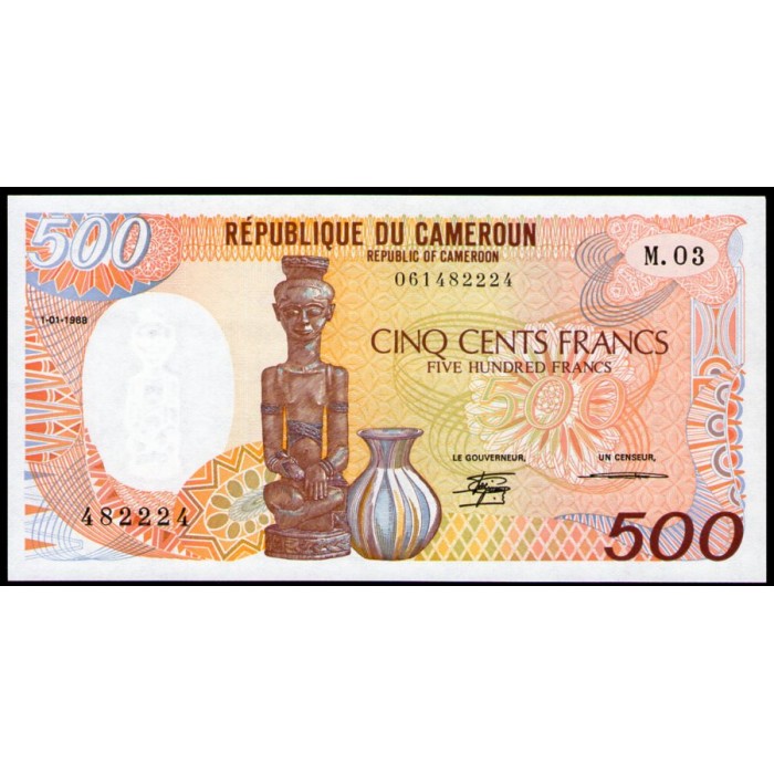 Camerun P24a 500 Francos 1988 UNC