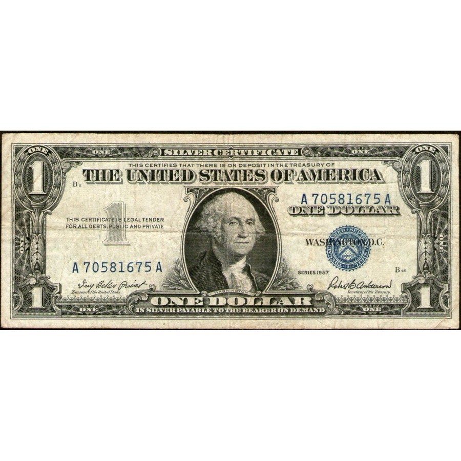United States 1 Dollar 1957 Pick#419 Silver Certificate VF