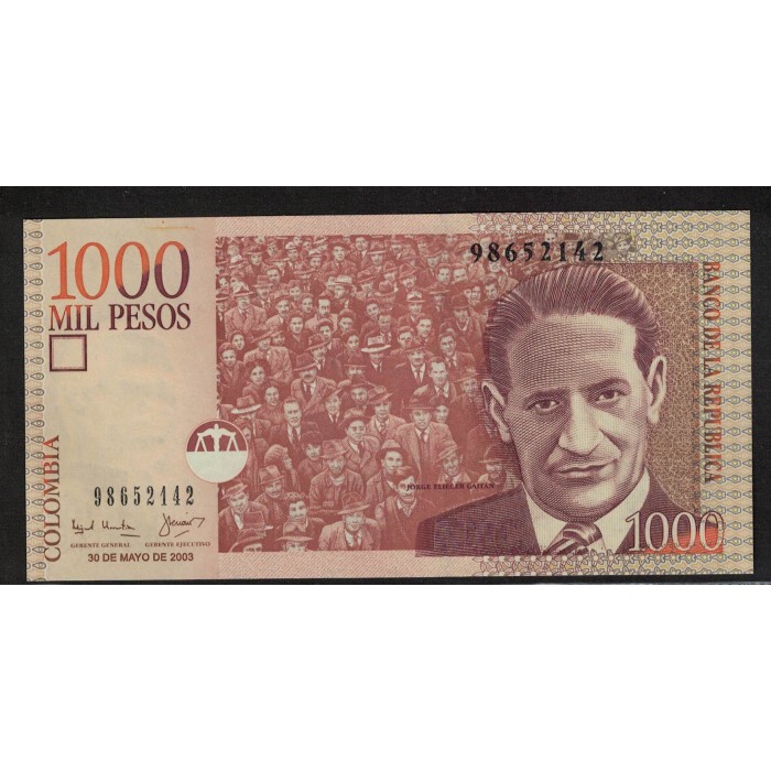 P450e 1000 Pesos 2003 Colombia UNC