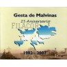 Blister BCRA 25 Aniversario gesta de Malvinas Moneda canto liso UNC