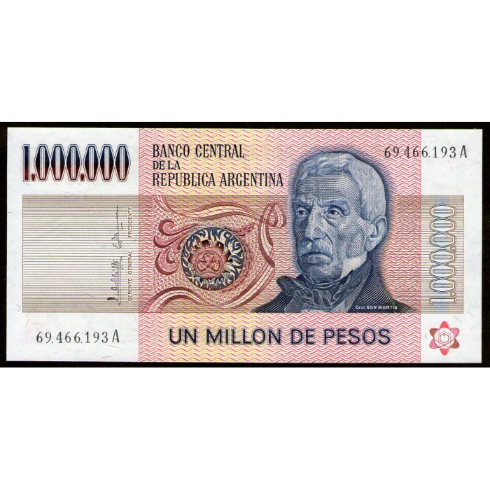 B2514 1.000.000 Pesos A 1982 EXC