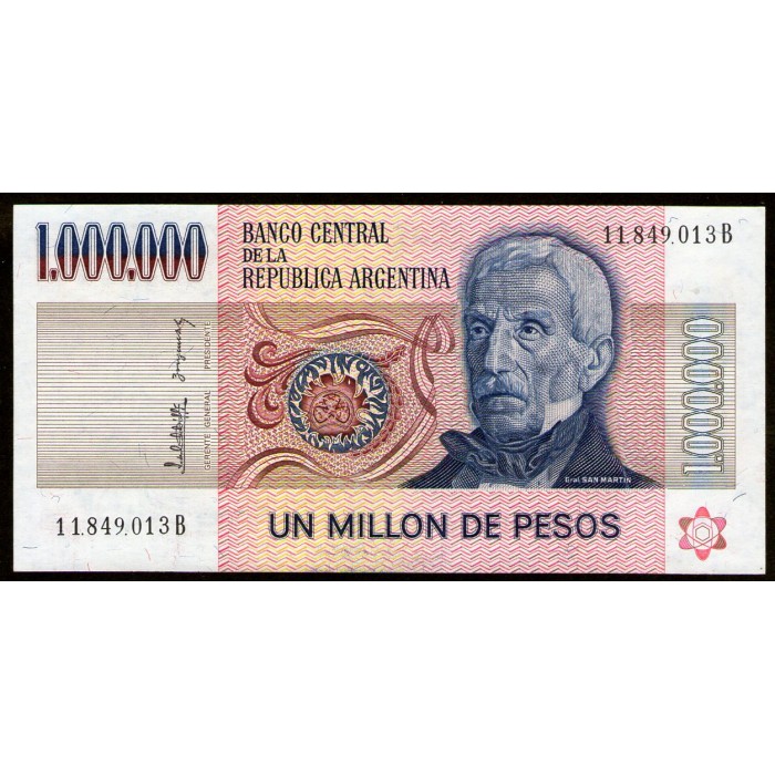 B2519 1.000.000 Pesos B 1983 UNC