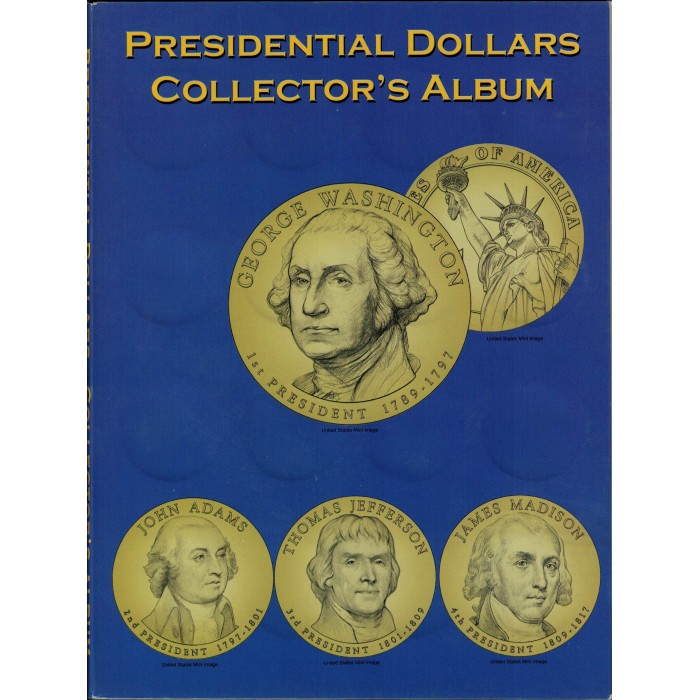 Album Vacio Estados Unidos Presidential Dollars Collector's Album