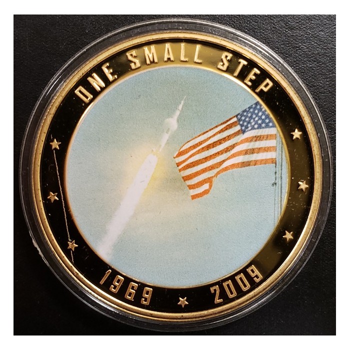 Islas Cook 1 Dollar 2009 One small step UNC