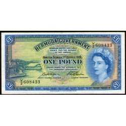 Bermuda 1 Pound 1966 P20d EXC