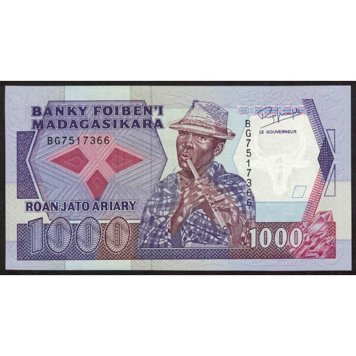 Madagascar 1000 Francos P72 UNC