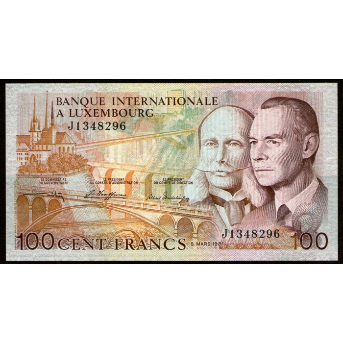 Luxemburgo 100 Francos 1981 P14A UNC