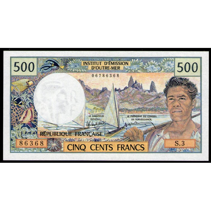 Tahiti 500 Francos 1985 P25d UNC