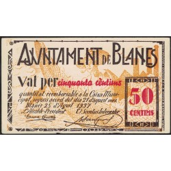 España Ajuntament de Blanes 50 Centims 1937 EXC