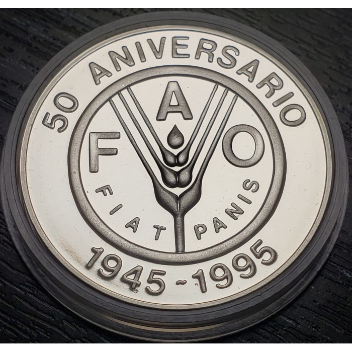 Uruguay 100 Pesos 1995 F.A.O. KM111 Ag UNC