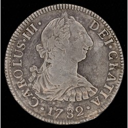 Mexico 2 Reales 1782 FF KM88.2 MB+