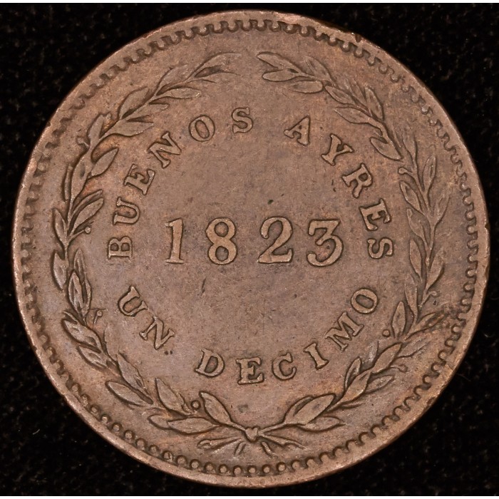 Buenos Aires 1/10 1823 CJ2.1 EXC-