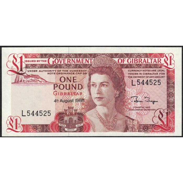 Gibraltar 1 Pound 1988 P20e UNC