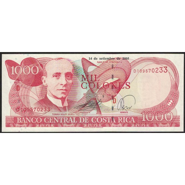 Costa Rica 1000 Colones 2005 P264f UNC