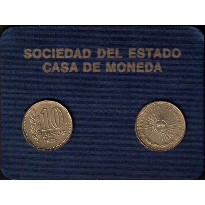 Rep. Argentina Blister Janson BL26 año 1978 Casa de Moneda UNC