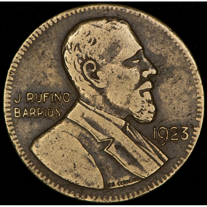 Guatemala 5 Pesos 1923 KM234 Escasa Rufino Barrios B/MB