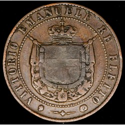 Italia Toscana 5 Centesimi 1859 KMC83 Cobre B+