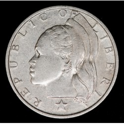 Liberia 10 Cents 1960 Ag EXC+